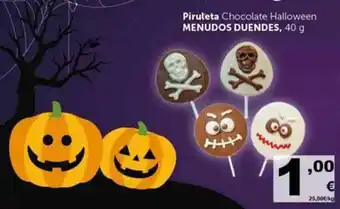 Masymas Piruleta Chocolate Halloween Menudos Duendes 40g oferta