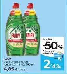 Caprabo Fairy - sabo ultra poder per rentar plats a ma oferta