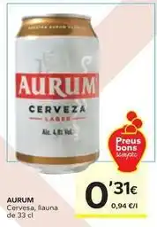 Caprabo Aurum - cervesa, llauna oferta