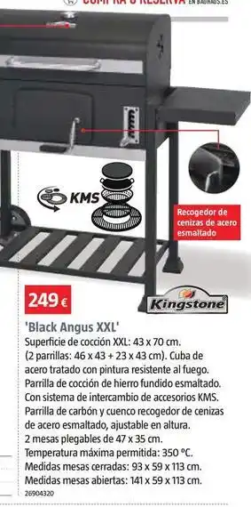 Bauhaus Kingstone - 'black angus xxl' oferta