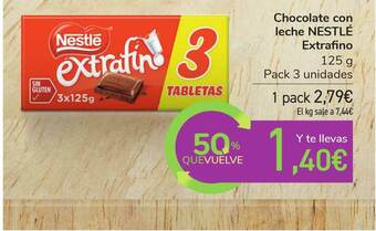 Carrefour Chocolate Con Leche Nestlé Extrafino oferta