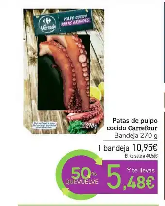 Carrefour Patas De Pulpo Cocido Carrefour 270g oferta
