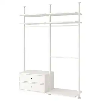 IKEA Elvarli Combinación armario, blanco, 175x51x222-350 cm oferta