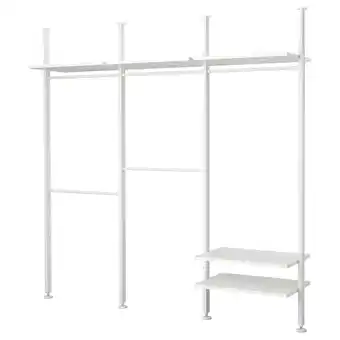 IKEA Elvarli Combinación armario, blanco, 258x51x222-350 cm oferta