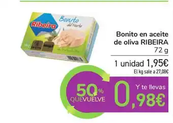Carrefour Bonito En Aceite De Oliva Ribeira 72g oferta