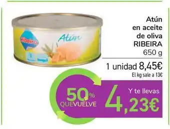 Carrefour Atún En Aceite De Oliva Ribeira 650g oferta