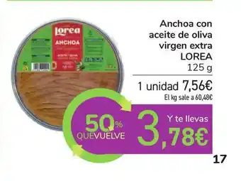 Carrefour Anchoa Con Aceite De Oliva Virgen Extra Lorea 125g oferta