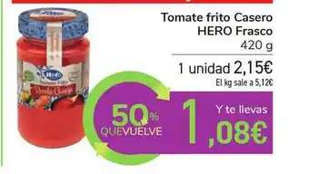 Carrefour Tomate Frito Casero Hero Frasco 420g oferta