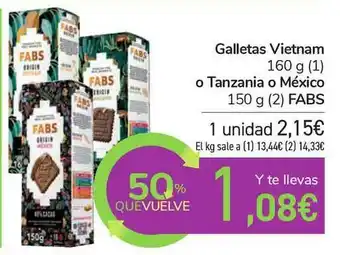 Carrefour Galletas Vietnam O Tanzania O México Fabs 150g oferta