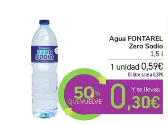 Carrefour Agua Fontarel Zero Sodio 1,5l oferta
