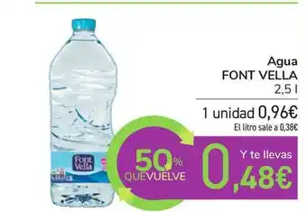 Carrefour Agua Font Vella 2,5l oferta