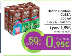 Carrefour Batido Bombón Clesa 200ml oferta