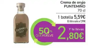 Carrefour Crema De Orujo Puntemiño 70cl oferta