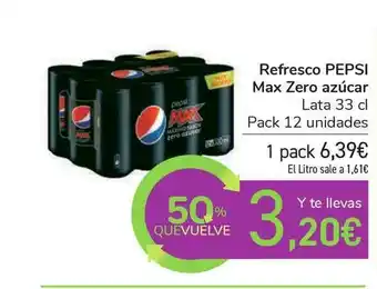 Carrefour Refresco Pepsi Max Zero Azúcar 33cl oferta
