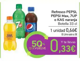 Carrefour Refresco Pepsi Pespi Max 7up O Kas Naranja 33cl oferta