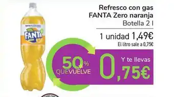Carrefour Refresco Con Gas Fanta Zero Naranja 2l oferta