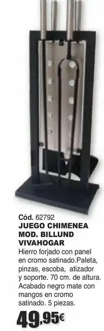 HP Juego chimenea mod. billund vivahogar oferta