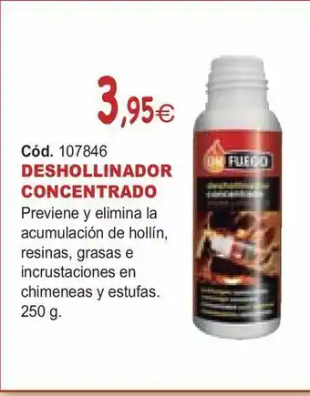Deshollinador concentrado