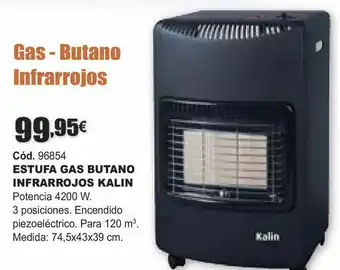 HP Estufa de gas butano infrarrojos kalin oferta