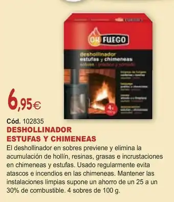 HP Deshollinador estufas y chimeneas oferta