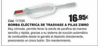 HP Bomba eléctrica de trasvase a pilas zibro oferta