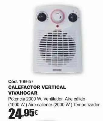 HP Calefactor vertical vivahogar oferta