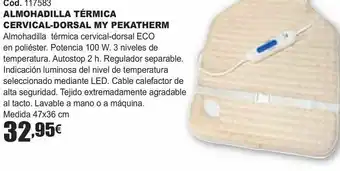 Almohadilla térmica cervical-dorsal my pekatherm