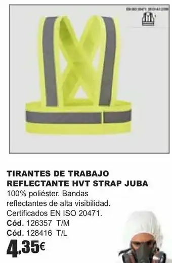 HP Tirantes de trabajo reflectante hvt strap juba oferta