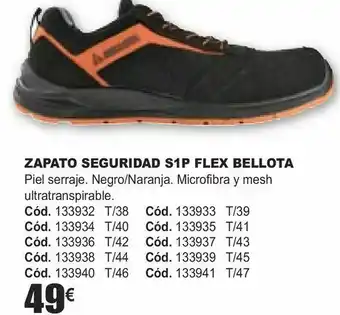 HP Zapatos seguridad s1p flex bellota oferta