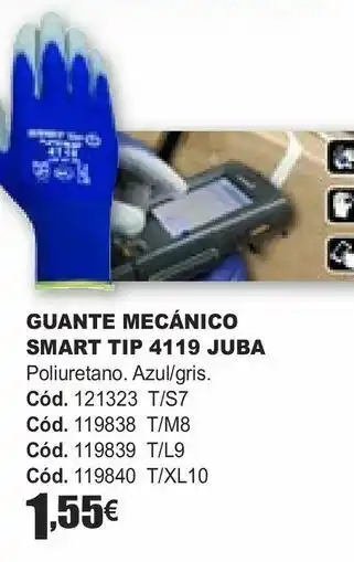 HP Guante mecánico smart top 4119 juba oferta
