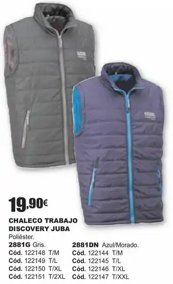 Chaleco trabajo discocery juba
