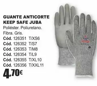 Guante anticorte keep juba