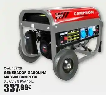 Generador gasolina mk3600 campeon