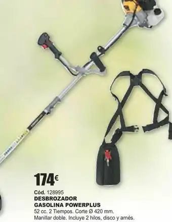 Desbrozadora gasolina powerplus