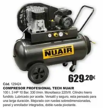 HP Compresor profesional tech nuair oferta