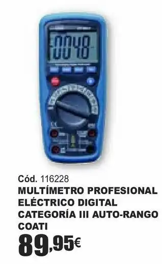 HP Multímetro profesional eléctrico digital categoría iii auto-rango oferta