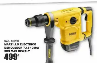 HP Martillo eléctrico demoledor 7, 1j-1050w sds max dewalt oferta