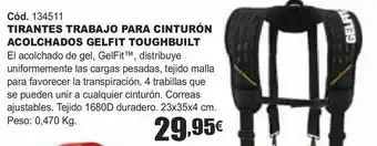 HP Tirantes trabajo para cinturón acolchados gelfit toughbuilt oferta