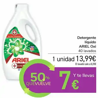 Carrefour Detergente líquido ariel oxi oferta
