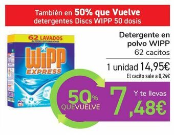 Carrefour Detergente en polvo wipp oferta