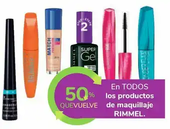 Carrefour En todos los productos de maquillaje rimmel oferta
