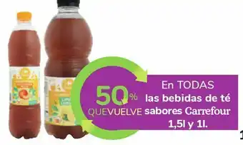 Carrefour En todas las bebidas de té sabores carrefour oferta
