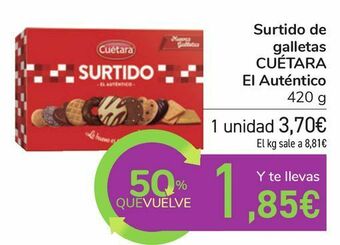 Carrefour Surtido de galletas cuétara el auténtico oferta