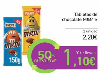 Carrefour Tabletas de chocolate m&m's oferta