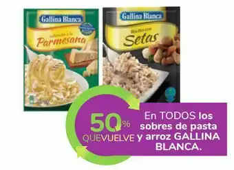 Carrefour En todos los sobres de pasta y arroz gallina blanca oferta