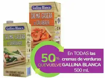 Carrefour En todas las cremas de verduras gallina blanca oferta