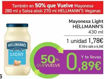 Carrefour Mayonesa light hellmann's oferta