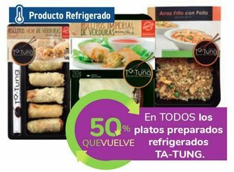 Carrefour En todos los platos preparados refrigerados ta-tung oferta