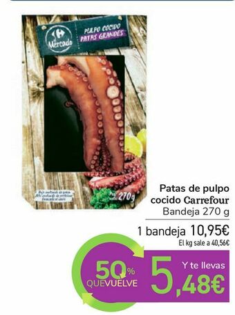 Carrefour Patas de pulpo cocido carrefour oferta