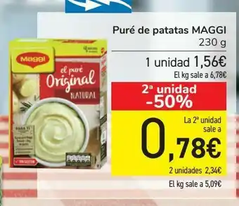 Carrefour Puré de patatas maggi oferta
